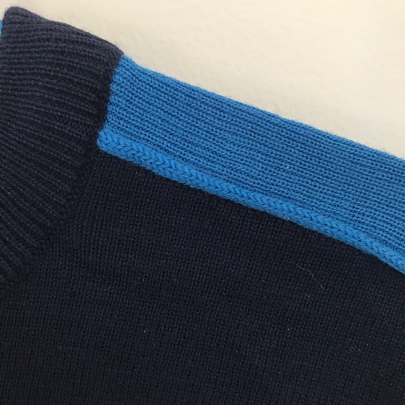 BOGNER NAVY ALPINE WOOL CREWNECK SKI SWEATER Size Small - Picture 9 of 16